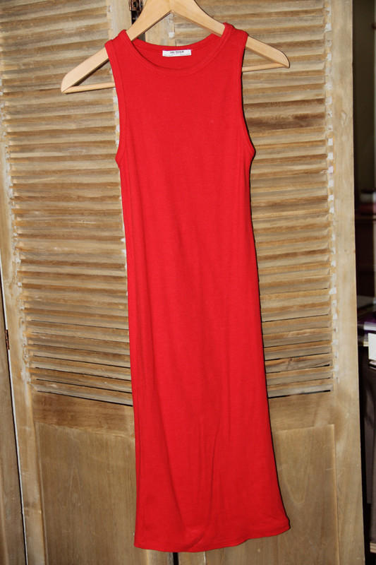 Robe longue rouge Zara - Vinted