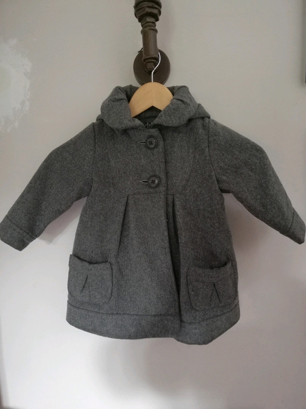 Manteau hiver fille gris Bout'chou- Monoprix T. 18 mois - Vinted