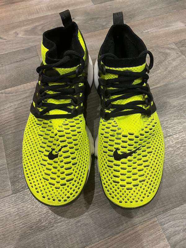 Nike presto montante jaune fluo et noir - Vinted