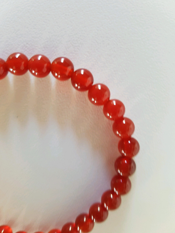 Bracelet pierre naturelle Jaspe rouge - Vinted