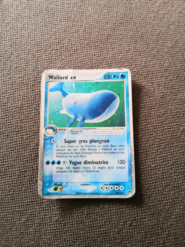 Carte pokemon Wailord ex 200pv - Vinted