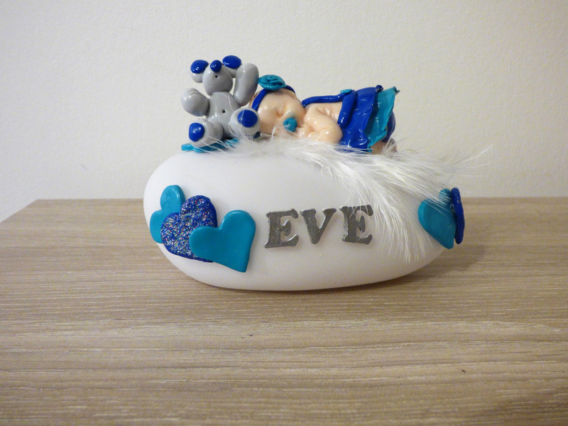 Magnifique Veilleuse Bebe Fimo Fille Cadeau Naissance Anniversaire Bapteme Vinted