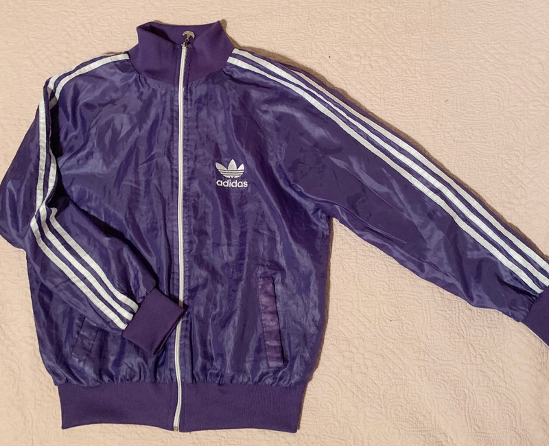 RARE Vintage adidas originals purple bomber / sports jacket - Vinted