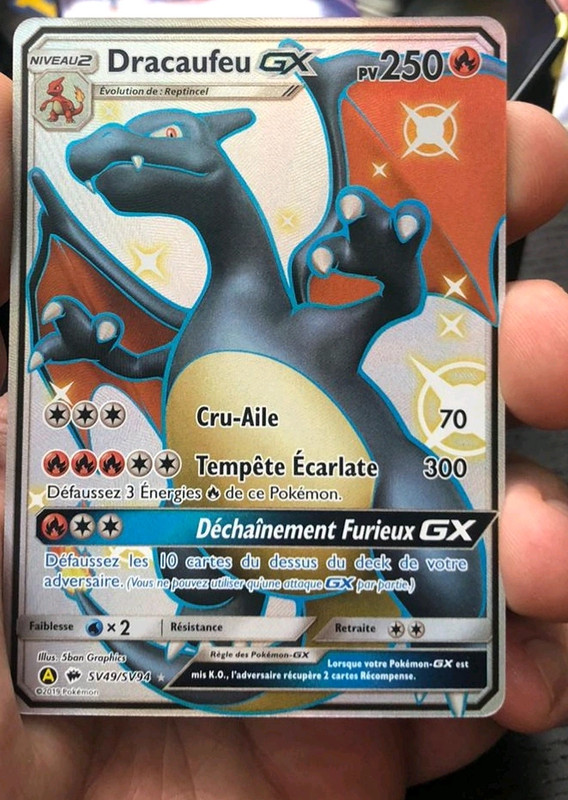 Carte Pokémon dracaufeu gx shiny - Vinted