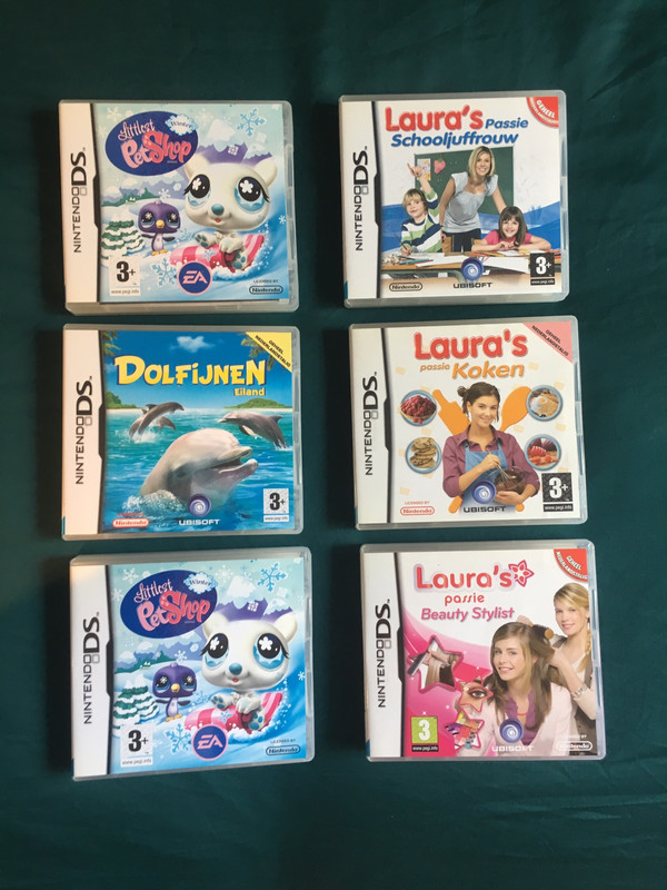 6 Nintendo DS spelletjes -